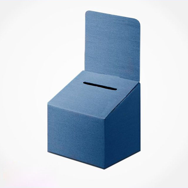 cardboard ballot boxes
